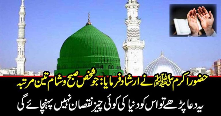 حضور اکرم ﷺ