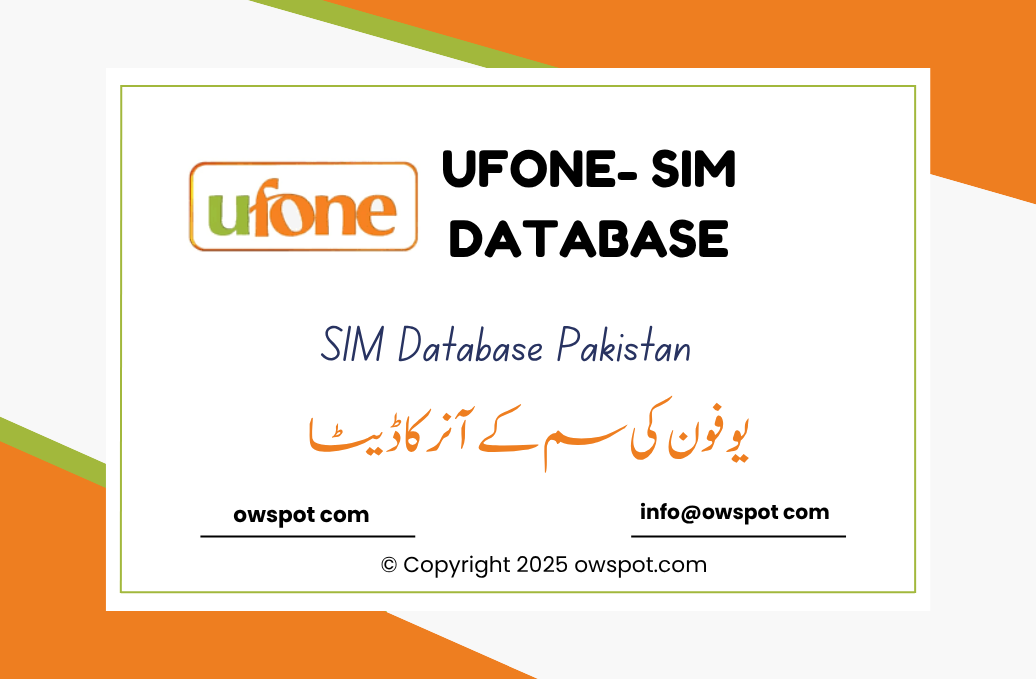 UFONE- SIM Database