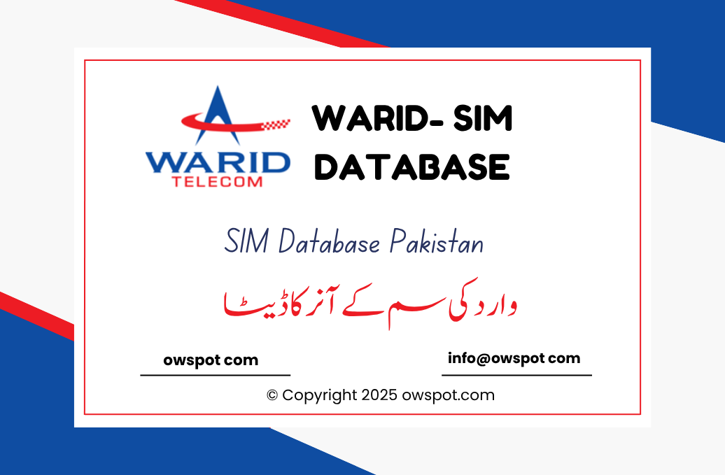 Warid- SIM Database