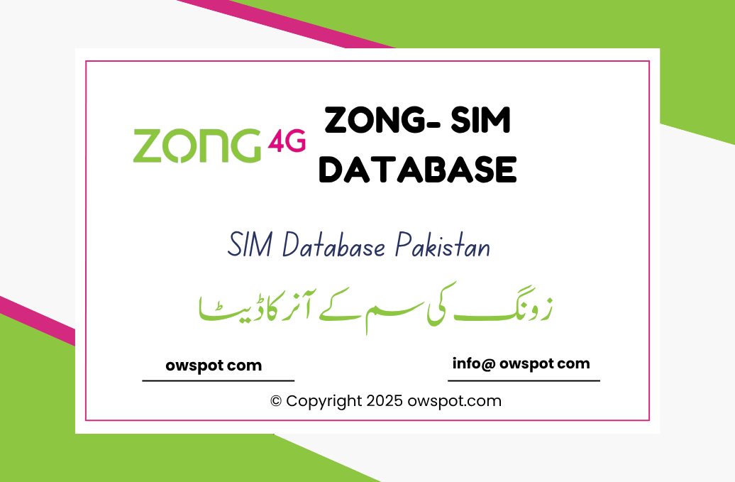ZONG- SIM Database